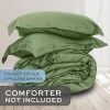 Sage Green Duvet Cover King Size Microfiber Duvet Cover with Zipper Duvet Cover Set with 2 Pillow Shams Luxury Soft Comforter Cover King Size 104 x 90