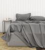 Bamboo Cotton Sheets Soft and Smooth with Viscose from Bamboo Grey King Split